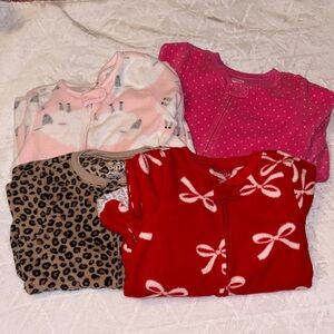 Carter's Kids Pajamas Set - Pink, Red, Leopard Print